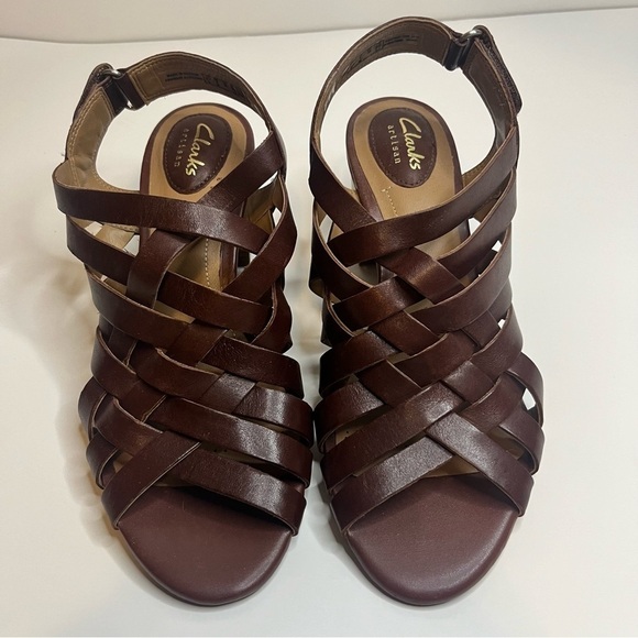 CLARKS, Ralene, Artisan, Women’s, Lusters Open Toe, Back Strap, Size 8M - Picture 1 of 16